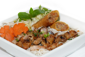 bun-ga-nuong-cha-gio-grilled-chicken-spring-roll-vermicelli